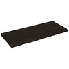 vidaXL Tablero mesa madera roble tratada marr&oacute;n oscuro 120x50x(2-6) cm