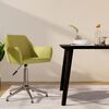 vidaXL Silla de comedor giratoria tela verde
