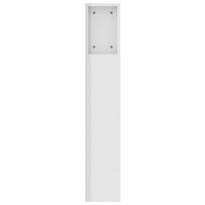 vidaXL Mueble cabecero blanco brillante 160x18,5x104,5 cm