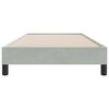 vidaXL Estructura de cama sin colchón terciopelo gris claro 80x210 cm
