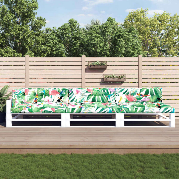 vidaXL Cojines para pal&eacute;s 7 piezas tela multicolor