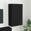vidaXL Mueble de TV Montado en la Pared Negro 59,5 x 31 x 100 cm