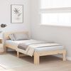 vidaXL Estructura de cama Natural 75 x 190 cm Madera de pino macizo