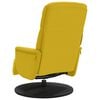 vidaXL Sill&oacute;n reclinable con reposapi&eacute;s terciopelo amarillo