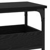 vidaXL Mesa Consola Roble negro 100 x 29 x 75 cm Madera contrachapada