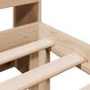 vidaXL Cama con estanter&iacute;a sin colch&oacute;n madera maciza de pino 100x200cm