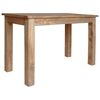 vidaXL Mesa de comedor de madera maciza de caoba 120x60x77 cm