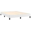vidaXL Estructura de cama sin colchón cuero sintético blanco 140x190cm