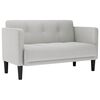 vidaXL Sof&aacute; de dos plazas color gris nube, 111 cm, de tela