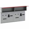 vidaXL Juego de Gabinete de Herramientas y Tabl&oacute;n 6 pcs Rojo