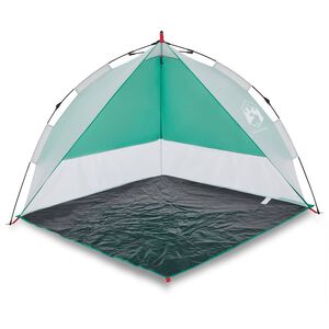 vidaXL Tienda de playa impermeable apertura r&aacute;pida verde agua