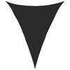 vidaXL Toldo de vela triangular HDPE negro 160 g/m&sup2; 5x7x7 m
