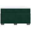 vidaXL Cama box spring con colch&oacute;n terciopelo verde oscuro 120x190 cm