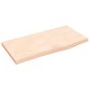 vidaXL Encimera de ba&ntilde;o madera maciza sin tratar 60x30x2 cm