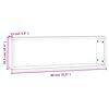 vidaXL Estante c&uacute;bico de pared 4 uds madera roble marr&oacute;n 80x15x26,5cm