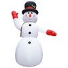 vidaXL Mu&ntilde;eco de nieve inflable de Navidad con LED IP44 600 cm XXL