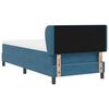 vidaXL Cama tipo Box Spring Azul oscuro 90 x 190 cm Terciopelo