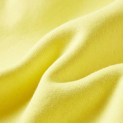 Sudadera infantil con capucha y cremallera amarillo claro 92