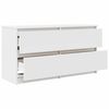 vidaXL Mueble para TV madera contrachapada blanco 100x35x54 cm