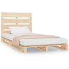 vidaXL Estructura de cama sin colch&oacute;n madera maciza de pino 100x200 cm
