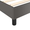 vidaXL Cama box spring con colch&oacute;n cuero sint&eacute;tico gris 160x200 cm