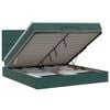 vidaXL Cama otomana con colch&oacute;n Verde oscuro 140 x 200 cm Terciopelo