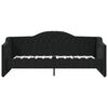 vidaXL Sof&aacute; cama con colch&oacute;n USB de tela negro 90x200 cm