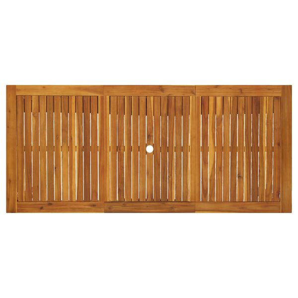 vidaXL Mesa de jard&iacute;n madera maciza de acacia 200x90x74 cm