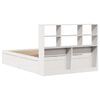 vidaXL Estructura de cama sin colch&oacute;n madera de pino blanca 150x200 cm