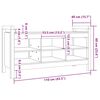 vidaXL Banco de recibidor madera maciza de pino gris 110x40x60 cm