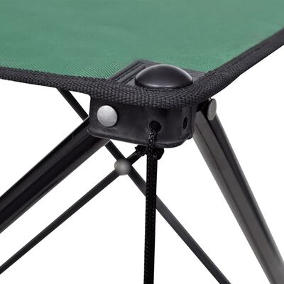 Mesa plegable para camping, color verde oscuro
