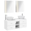 vidaXL Juego de muebles de ba&ntilde;o 5 uds. Blanco