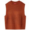 vidaXL Chaleco infantil de punto color co&ntilde;ac 92