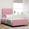 vidaXL Cama tipo Box Spring con cabecera Rosa 120 x 200 cm Terciopelo