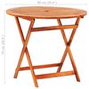 vidaXL Set de comedor de jard&iacute;n plegable 5 pzas madera eucalipto
