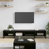 vidaXL Gabinete de TV Roble Negro 170.5 x 36 x 30.5 cm