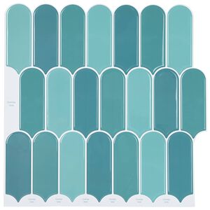 vidaXL Loseta de pluma 50 uds. Azul 30 x 30 cm Poliuretano y PET