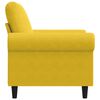 vidaXL Sill&oacute;n de terciopelo amarillo 60 cm