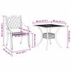 vidaXL Conjunto de mesa de jard&iacute;n 5 pcs Negro Aluminio fundido