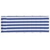 vidaXL Coj&iacute;n de tumbona tela Oxford a rayas azul y blanco 180x60x4 cm