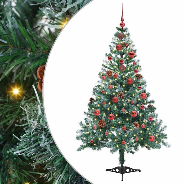 vidaXL &Aacute;rbol de Navidad artificial Verde 150 cm PVC y acero