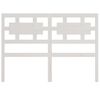 vidaXL Cabecero de cama madera maciza de pino blanco 125,5x4x100 cm