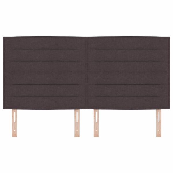 vidaXL Cabecero con cabecera Marr&oacute;n Oscuro 180 cm Cuero sint&eacute;tico