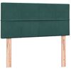 vidaXL Cama box spring con colch&oacute;n terciopelo verde oscuro 90x220 cm