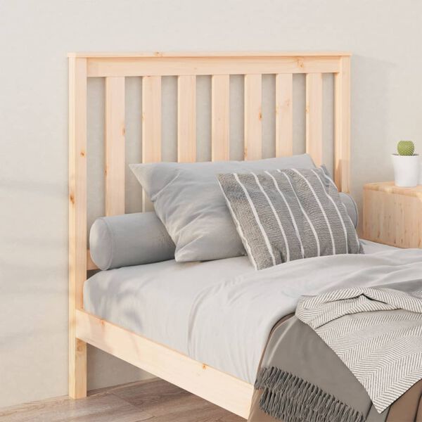 vidaXL Cabecero de cama madera maciza de pino 106x6x101 cm