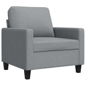 vidaXL Sill&oacute;n de tela gris claro 60 cm