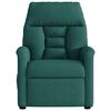 vidaXL Sill&oacute;n reclinable el&eacute;ctrico tela verde oscuro