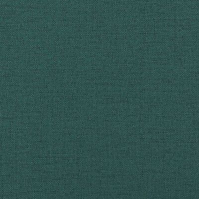 vidaXL Banco de tela verde oscuro 110x76x80 cm