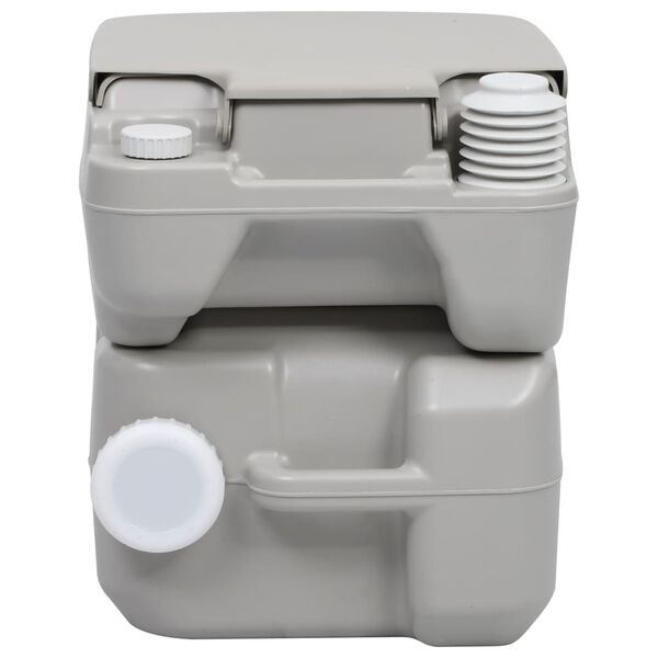 vidaXL Juego de inodoro con lavabo port&aacute;til para camping