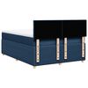 vidaXL Cama box spring con colch&oacute;n tela azul 140x200 cm